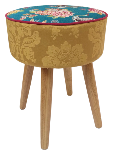 hocker gelb blau