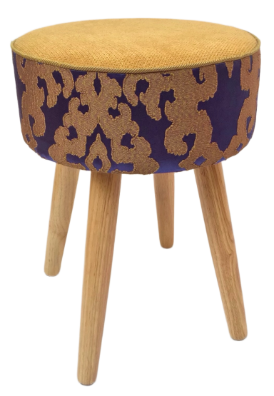hocker gelb lila